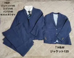 H&M スーツセット ジャケット フォーマル　七五三 発表会 130 140