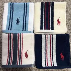 Ralph Lauren ストライプハンカチ 4枚セット