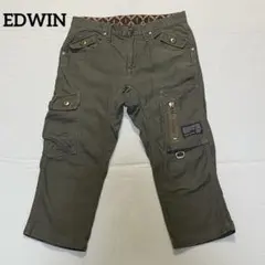 EDWIN ストレッチカーゴクロップドパンツ