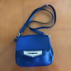 TOD'S トッズ レザー ショルダーバッグ ブルー　カメラバッグ