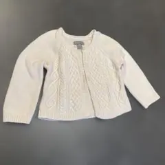 子供服　カーディガン　白色