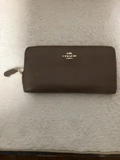 COACH ブラウンレザー長財布