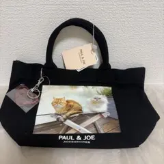 PAUL & JOE 猫プリント ミニトート　ブラック