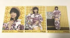 五百城茉央 乃木坂46 浴衣2026 福井 生写真 3種コンプ 真夏の全国