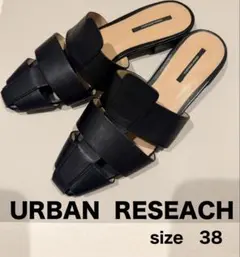 URBAN RESEARCH サンダル ブラック 38 L 24〜24.5cmのサムネイル