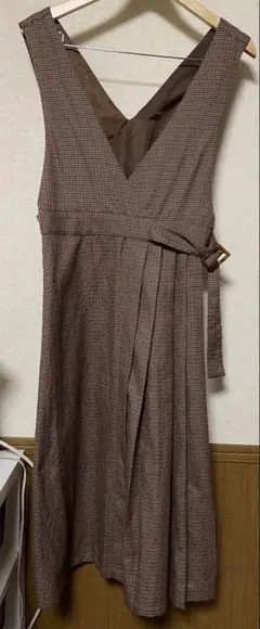 茶系ロングワンピースL No.102