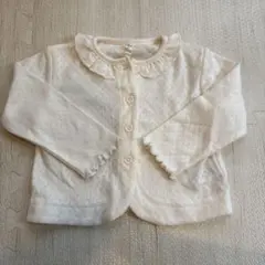 カーディガン　白　ホワイト　女の子　90センチ　未使用　子ども服