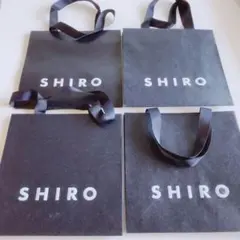 SHIRO ショッパー 4枚セット 紙袋 ネイビー　シロ shiroのサムネイル