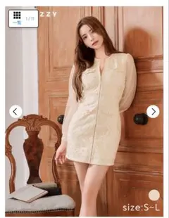 DAZZY ジップアップ シースドレス