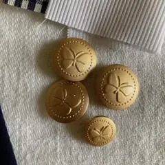 森英恵　制服　スクールボタン　未使用金ボタン