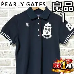 【早い者勝ち✨】パーリーゲイツ レディース 半袖 ポロシャツ サイズ1 ネイビー