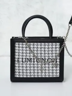 ルミニョン Lumignon houndstooth 2way bag - メルカリ