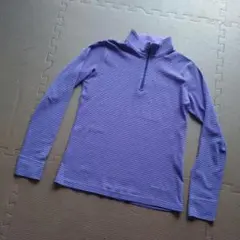 モンベル　WIC.ボーダーロングスリーブジップシャツ Women'sレディースS