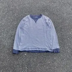 90's old uniqlo サーマル ボーダー ロンt アーカイブ y2k