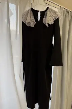 リリーブラウン Embroidery ワンピース ブラック