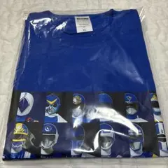 【XL】Tシャツ　ブルー　集合　全スーパー戦隊展 青 全スーパー戦隊展 Tシャツ ブルー XLサイズ 未開封品 匿名配送｜Yahoo