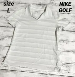 ナイキゴルフ　L　半袖シャツ　スキッパー　ドライフィット　NIKEGOLFのサムネイル