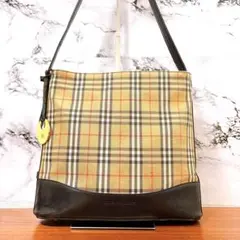 ✨美品✨BURBERRY　ショルダーバック　ノヴァチェック　シャドーホース　黒