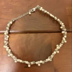 PETITSOIR パールクリスタルチョーカー