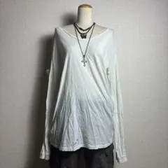 00's archive DIESEL Vネック 長袖カットソー バックプリント