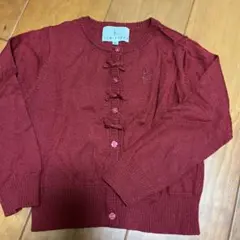 KUMIKYOKU 赤 カーディガン　M