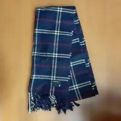 ★処分特価★＊TK チェック柄マフラー ネイビー＊