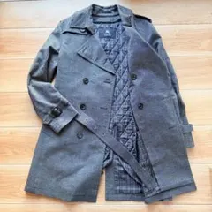 希少✨バーバリーブラックレーベル　ノバチェック　トレンチコート　ライナー付　L