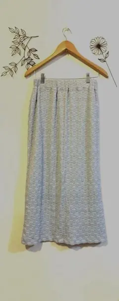 美品☘️美品☘️SM2 blue☘️ぽそぽそ♪セミタイトスカート　水色