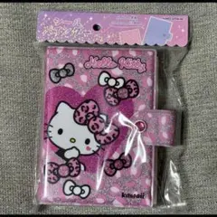 リフィル付シールバインダー　キティ　ギャル　豹柄　シール帳　ボンボン　サンリオ