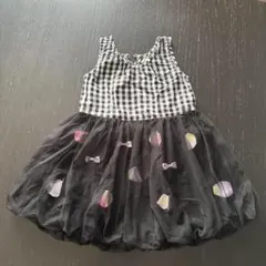 ギンガムチェック ノースリーブワンピース★110㎝