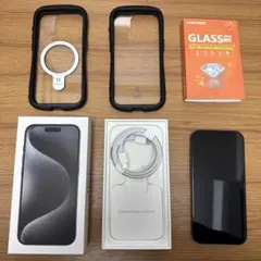 iPhone15pro 128GB ブラックチタニウム 美品 SIMフリー