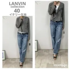 ランバンコレクション　LANVIN ショートブルゾン　40 グレー　春夏　羽織のサムネイル