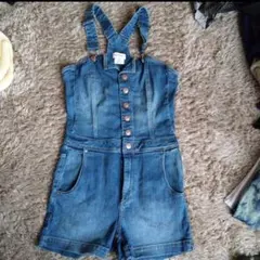 値下げ中 H&M デニムショートサロペット EUR36のサムネイル