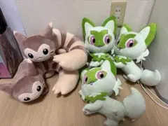 ポケットモンスター もふぐっと しっぽみてみて！ぬいぐるみ　オオタチ　ニャオハ