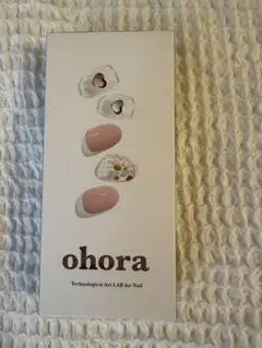 ohora ネイルシールセット ピンクストーン付き