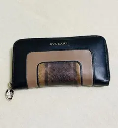 BVLGARIブルガリ 長財布 ラウンドジップ セルペンティ×パイソン