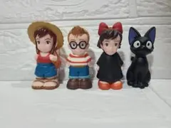魔女の宅急便 ジジ　キキ　ウルスラ　トンボ　4体セット　ジブリ指人形　ソフビ