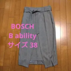 BOSCH 「B ability」タイトスカート ヘリンボーン 日本製