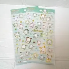 【新品】サンリオ　箔押しシール　ポチャッコ　２枚
