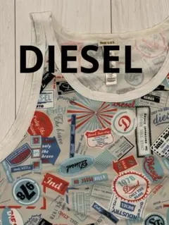 DIESEL ディーゼル プリント柄 タンクトップ Lサイズのサムネイル