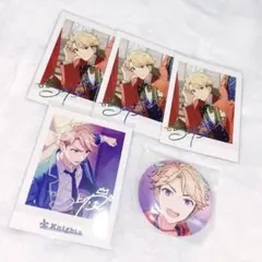 あんスタ　5周年　ぱしゃこれ　箔押し　シャッフル　イベコレ　缶バッジ　鳴上嵐