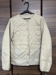 ダウンジャケット ノーカラー