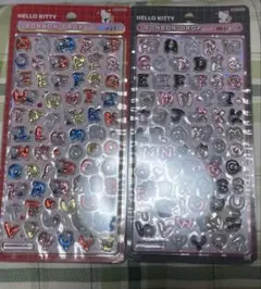 【正規品】　サンリオ　文字　ボンボンドロップシール　2種キティ