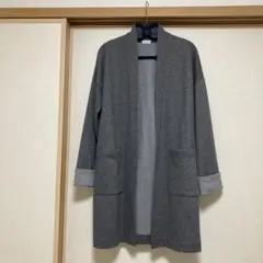グレーの長袖カーディガン M PLST