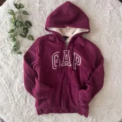 GAP ギャップ 希少サイズ パーカー パープル XL ジップアップ 平成ギャル