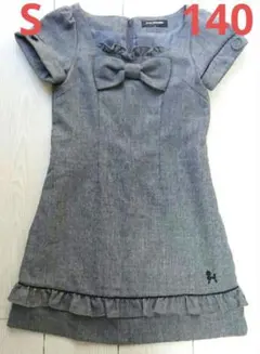 [中古]pom ponette ポンポネット 半袖ワンピース フォーマル 140