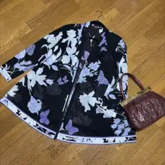 訳あり レオナール バリ 絹100%ロングカーディガン - メルカリ