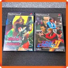 PS2ソフト【状態良し★ガンシュー】ニンジャアサルト、タイムクライシス2動作確認