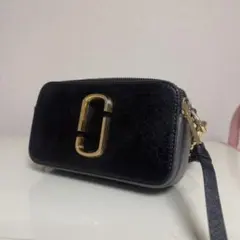 マークジェイコブス スナップショットDTM ショルダーバッグ ブラック ホワイト