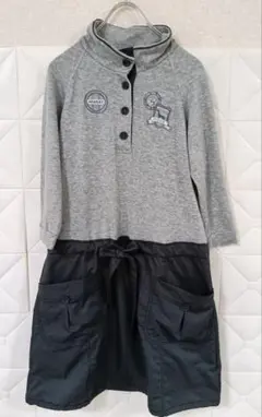 adabat アダバット 女性用 ゴルフ 切替 ワンピース M グレー